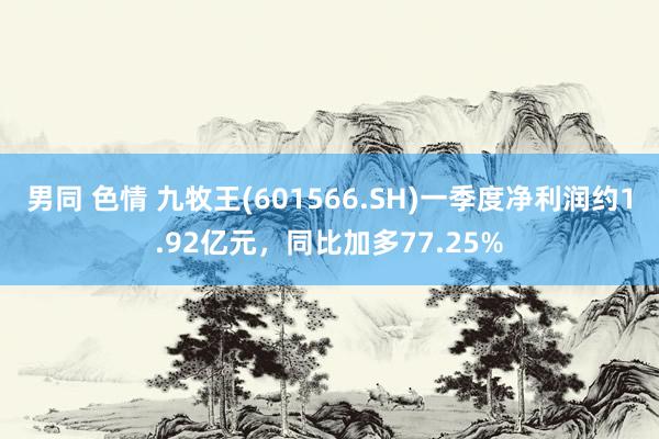 男同 色情 九牧王(601566.SH)一季度净利润约1.92亿元，同比加多77.25%